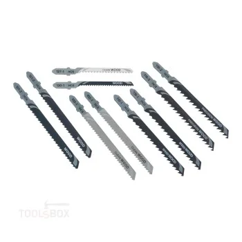 Комплект ножове за прободен трион - DeWalt, XPC, 10 части, DT2290-QZ