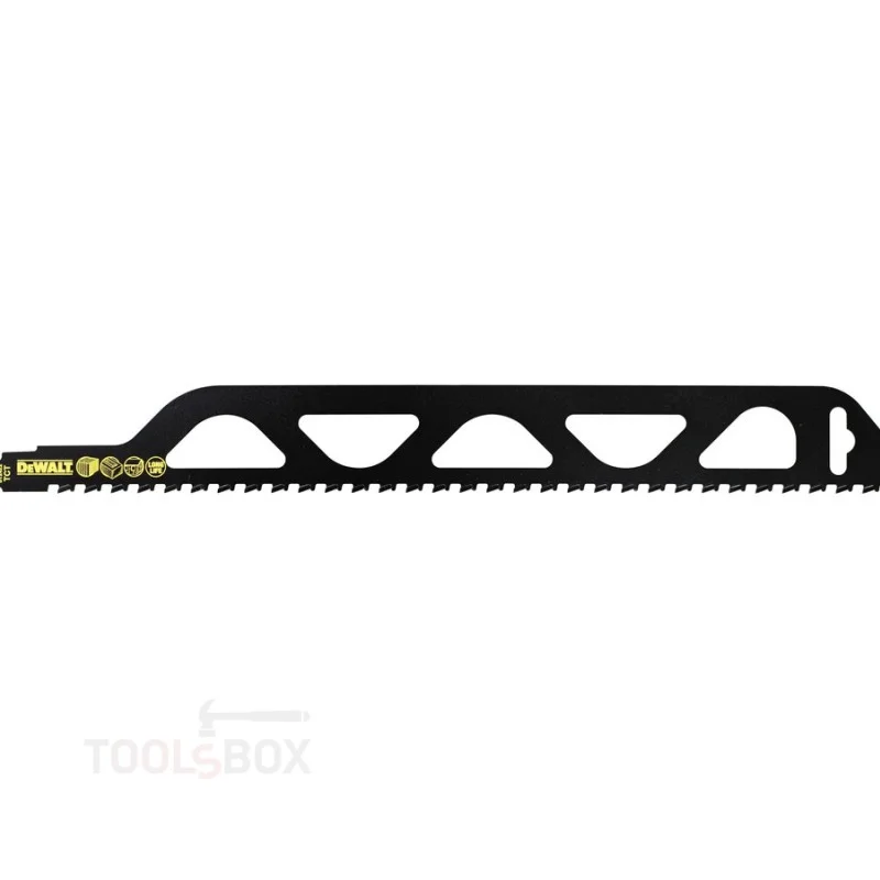 Карбиден нож за саблен трион - DeWALT DT2422-QZ, 457 мм, 2 TPI, за газобетон и камък, 1 бр.