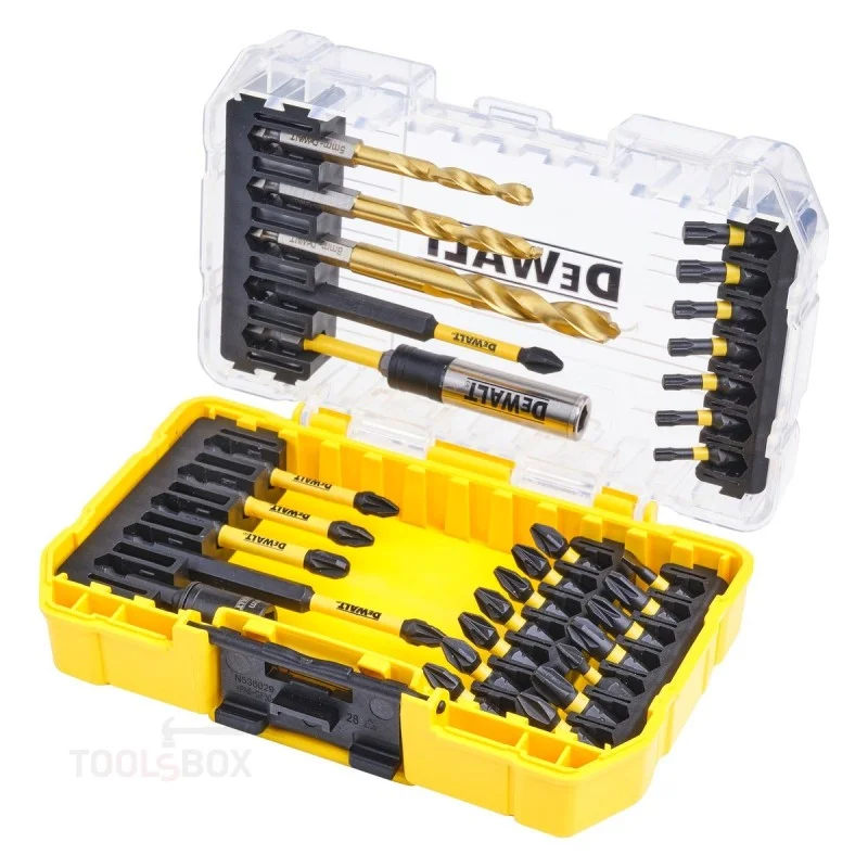 Комплект свредла и битове - DeWalt, FLEXTORQ, 32 части, DT70741T-QZ