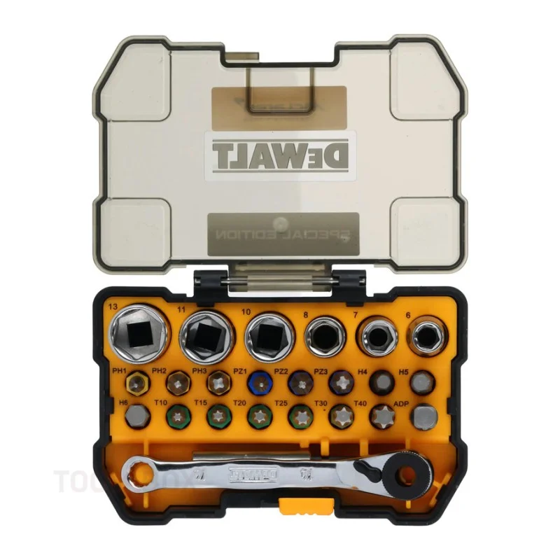 Bit and Socket Set with Ratchet - DeWALT McLaren F1 Team, 1/4