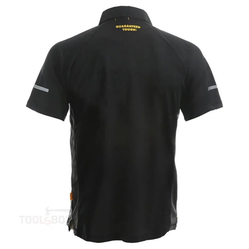 DeWalt Rutland PWS Polo Shirt, Black/Grey, Size L, DWC125-013
