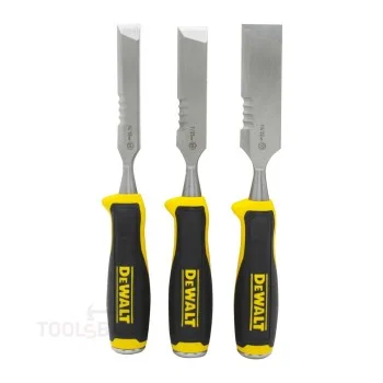 Wood Chisel Set - DeWALT Side Strike, 18, 25 and 32 mm, 3 pieces, DWHT0-16148
