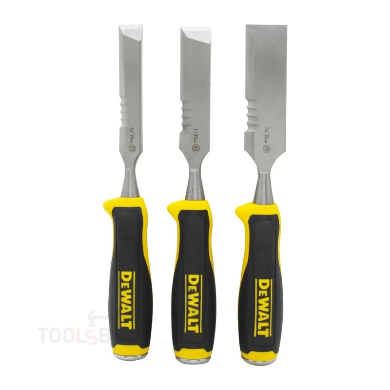 Wood Chisel Set - DeWALT Side Strike, 18, 25 and 32 mm, 3 pieces, DWHT0-16148