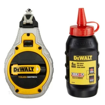Линия за маркиране - DeWalt TOUGHSERIES, с червен тебешир, DWHT48335RC-0