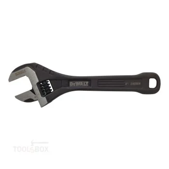 DeWalt All-Steel Adjustable Wrench, 200 mm (8″), DWHT80267-0