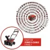 Einhell GP-ST 36/53 Li E BL-Solo Cordless Snow Blower, 36 V, 3417021
