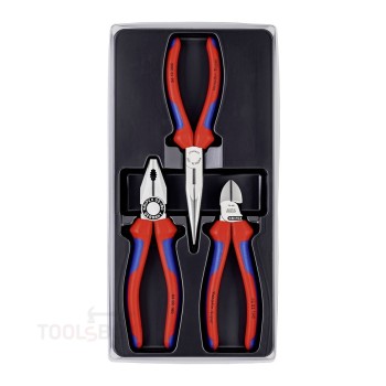 Комплект клещи - Knipex, 3 части, 03 02 180 + 26 12 200 + 70 02 160, 00 20 11