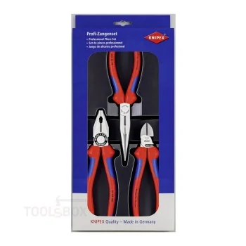 Комплект клещи - Knipex, 3 части, 03 02 180 + 26 12 200 + 70 02 160, 00 20 11