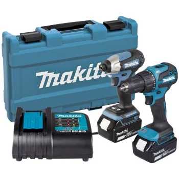 Комплект акумулаторни машини Makita DLX2539ST, 18V LXT - DHP490 и DTD157, 2x5.0Ah