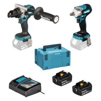 Комплект акумулаторни безчеткови машини Makita DLX2590TJ, LXT, 18 V