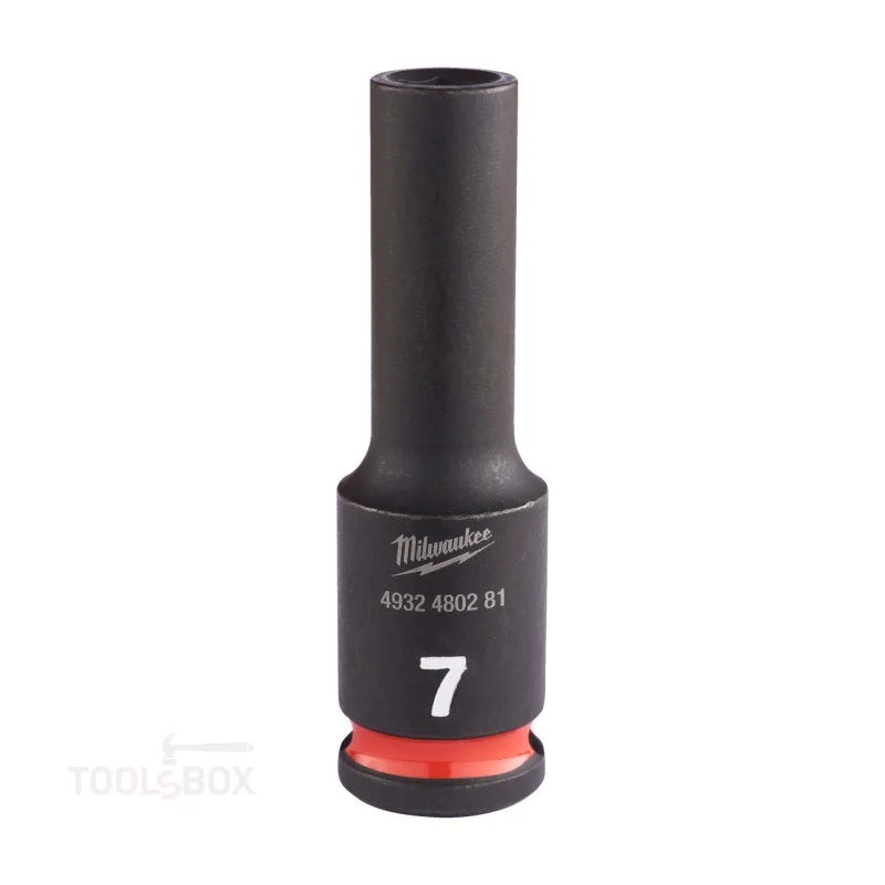 Milwaukee SHOCKWAVE Impact Socket, 7 mm, Deep, 4932480281