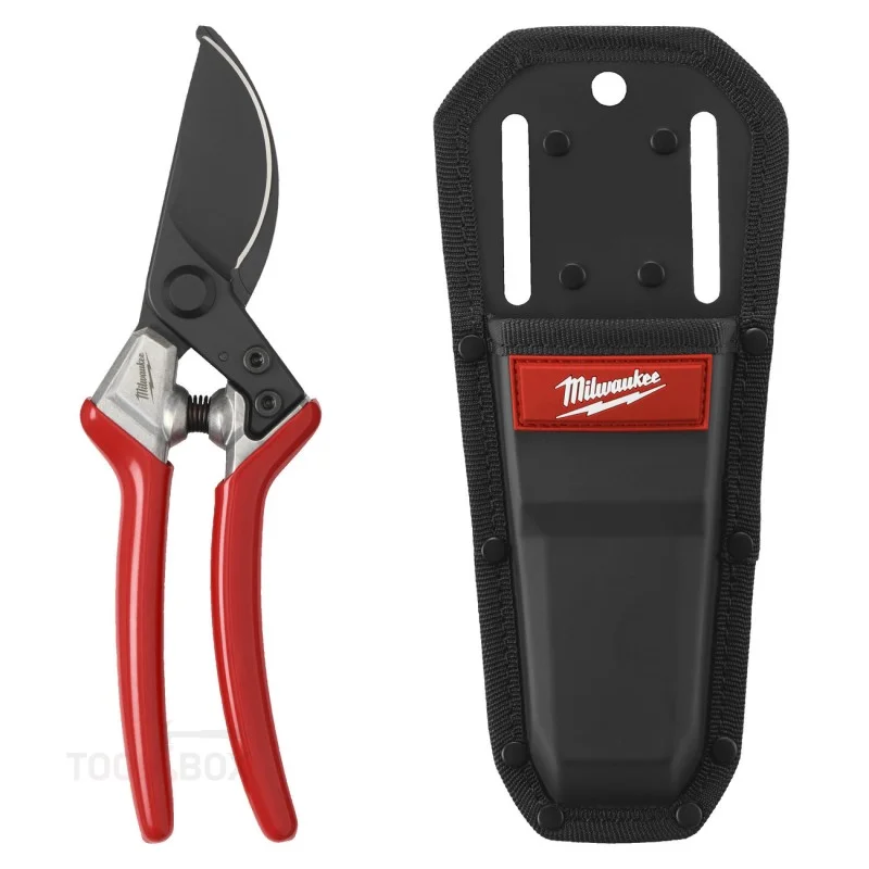 Milwaukee Bypass Pruning Shears with Sheath, up to 25 mm, 4932499679