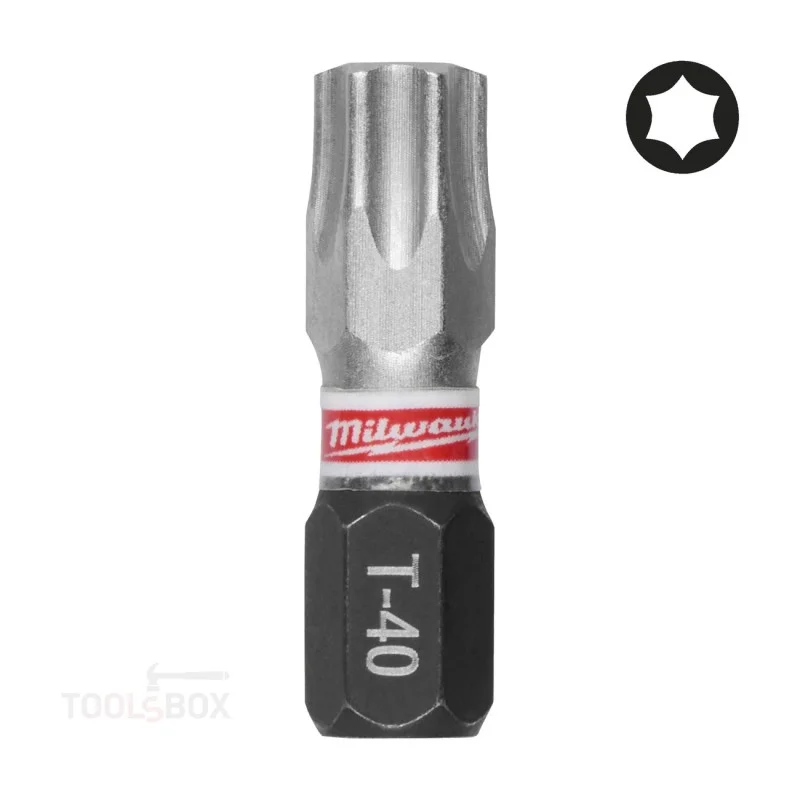 Milwaukee SHOCKWAVE Impact Bit Torx T40, 25 mm, 4932500367