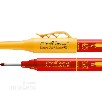 Маркер за дълбоки отвори - Pica BIG Ink Smart-Use Marker XL, червен, връх 2-4 мм, 170/40