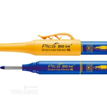 Маркер за дълбоки отвори - Pica BIG Ink Smart-Use Marker XL, син, връх 2-4 мм, 170/41