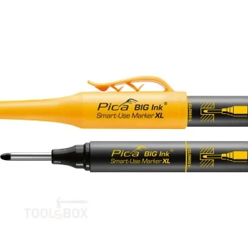 Маркер за дълбоки отвори - Pica BIG Ink Smart-Use Marker XL, черен, връх 2-4 мм, 170/46