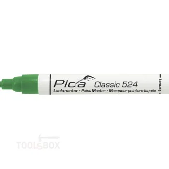 Permanent Paint Marker - Pica Classic 524, Green, 2-4 mm Round Tip, 524/36