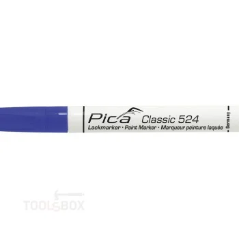 Permanent Paint Marker - Pica Classic 524, Blue, 2-4 mm Round Tip, 524/41