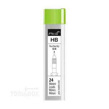 Резервни графити - Pica Fine Dry, HB, Ø0,9 мм, 60 мм, 24 бр., 7030