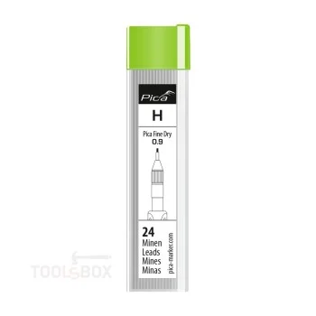 Резервни графити за Pica Fine Dry - твърдост H, Ø0,9 мм, 60 мм, 24 бр., 7050