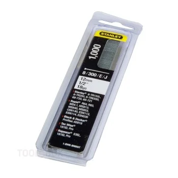 Stanley Brad Nails, Type J, 18 GA, 12 mm, 1000 pcs, 1-SWK-BN050T