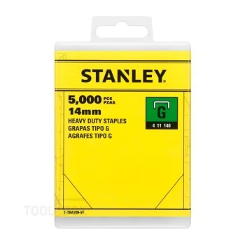 Tacker Staples - Stanley, Type G, 14 mm, Galvanised, 5000 pcs, 1-TRA709-5T