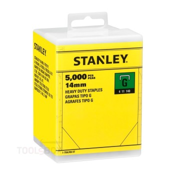 Скоби за такер - Stanley, тип G, 14 мм, поцинковани, 5000 броя, 1-TRA709-5T