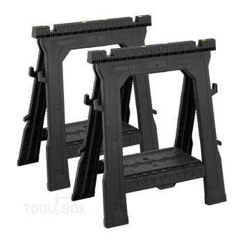 STANLEY STST1-70713 Folding Sawhorse Pair, 450 kg, 2 pcs