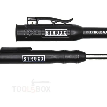 Deep Hole Marking Pencil - STROXX, 2B, with Built-in Sharpener, 101-638