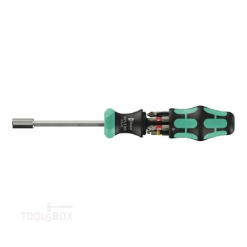 Отвертка с тресчотка и накрайници - Wera, Kraftform Kompakt 27 RA 1, 6 части, 05051517001