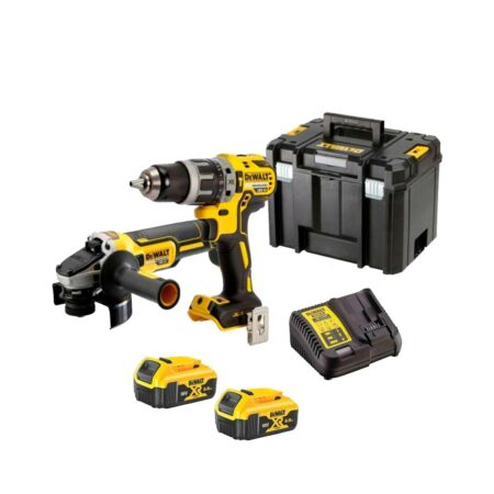 Комплект ъглошлайф и ударен винтоверт DeWALT DCK2080P2T