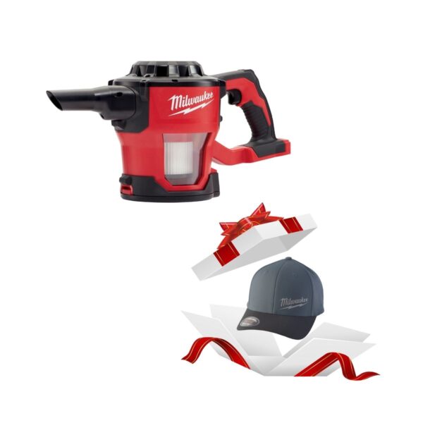 Акумулаторна прахосмукачка Milwaukee M18CV-0, 18 V, 9.4 kPa + ПОДАРЪК Шапка
