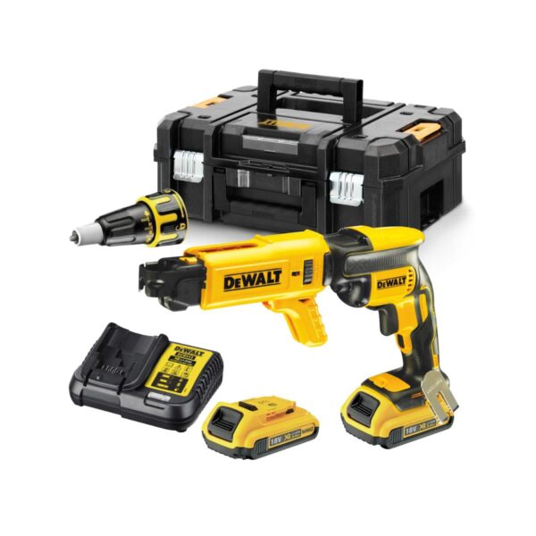 Безчетков винтоверт за гипсокартон DeWalt DCF620D2K с пълнител 18V