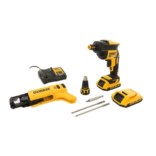 Безчетков винтоверт за гипсокартон DeWalt DCF620D2K с пълнител 18V