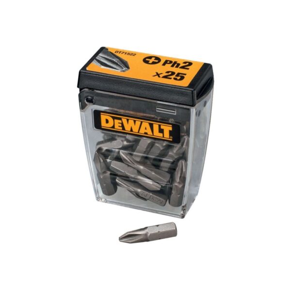 Битове / Накрайници за Винтоверт Ph2 - 25мм DeWALT DT71522, 25 броя