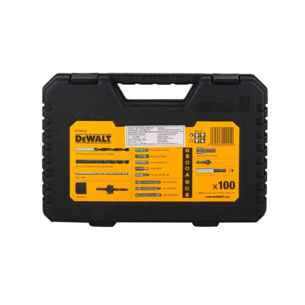 Комплект DeWalt DT71563 Комбиниран свредла и накрайници 100 бр
