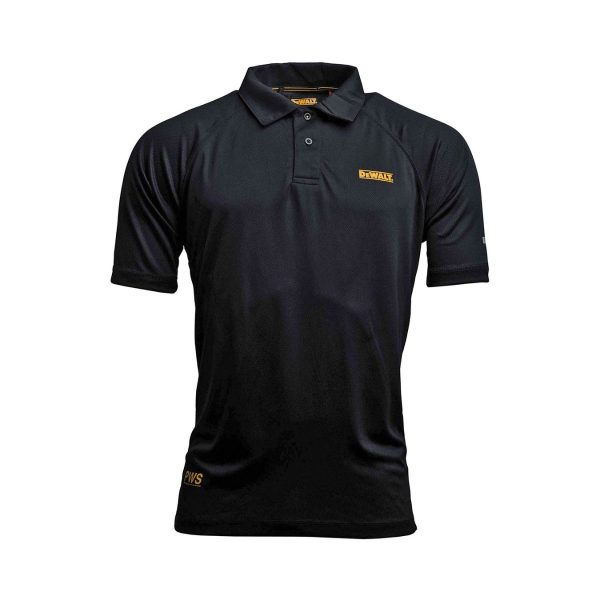 Тениска с яка и къс ръкав DEWALT PWS Polo Shirt Black / Grey