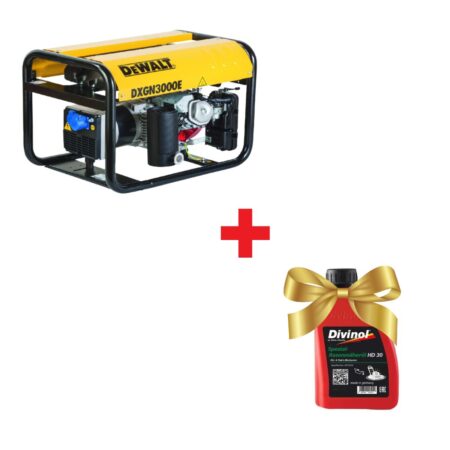 Бензинов генератор DeWALT DXGN3000E монофазен 2600W, 4.9 к.с., 10.6A, 230V