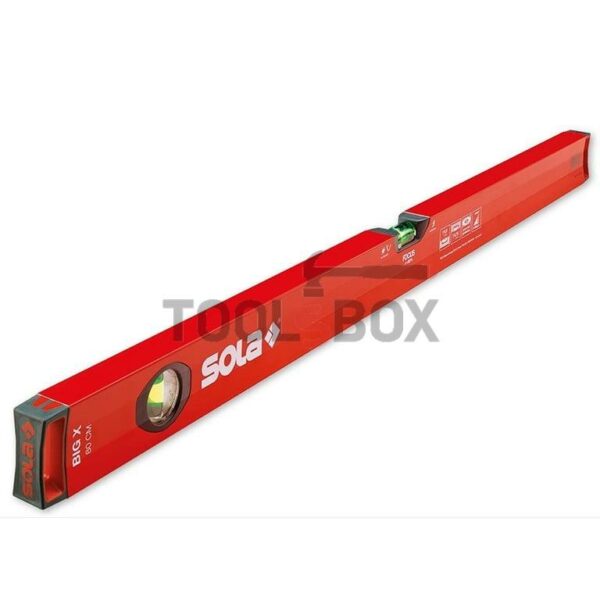 Нивелир алуминиев Sola BIG X 60, 600 мм, 0.50 мм/м