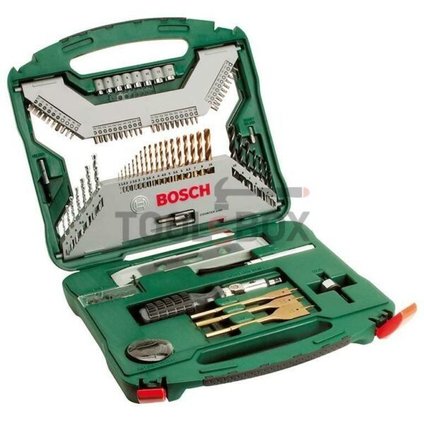Комплект монтажен Bosch X-Line Titanium, накрайници и свредла 100 части