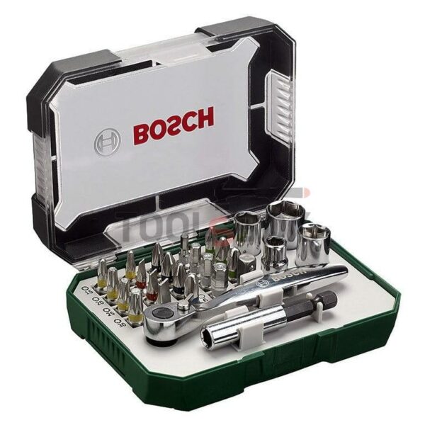 Накрайник с тресчотка Bosch комплект PH/PZ/TX/SB/RB 26 бр.