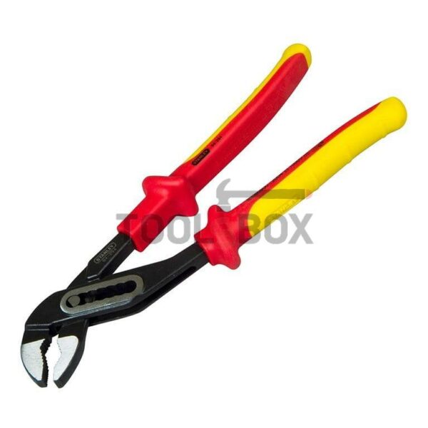 Клещи водопроводни с шарнирно регулиране STANLEY 255 мм, 1 1/2" 1000V VDE  0-84-294