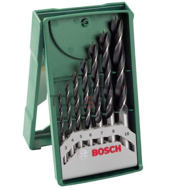 Свредла за дърво Bosch CV ф 3.00 - 10.00 мм, 7 бр комплект