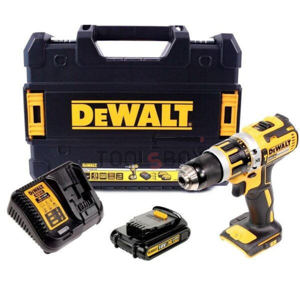 Ударен Винтоверт бормашина акумулаторен DeWALT DCD795S1 , 18V 1 батерия , зарядно и куфар