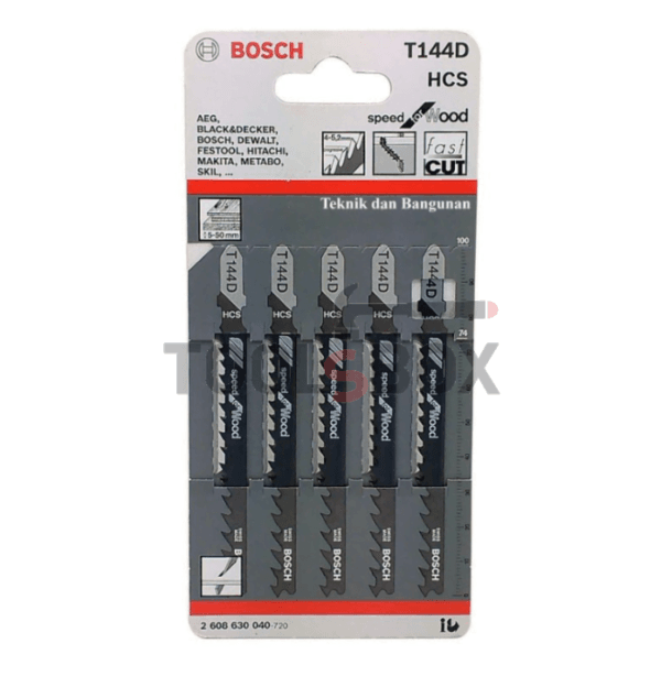 Нож за саблен трион Bosch T144D за дърво 2608630040
