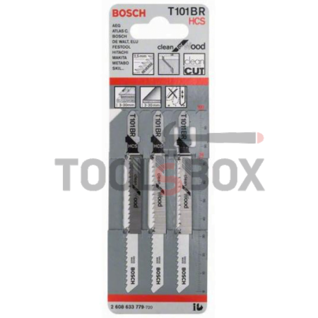 Нож за саблен трион Bosch Professional T101BR 2608633779 / за дърво /