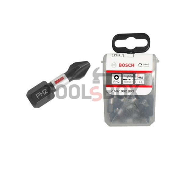 Накрайници Bosch 2607002803 TicTac Box Impact PH2 25 mm, 25броя