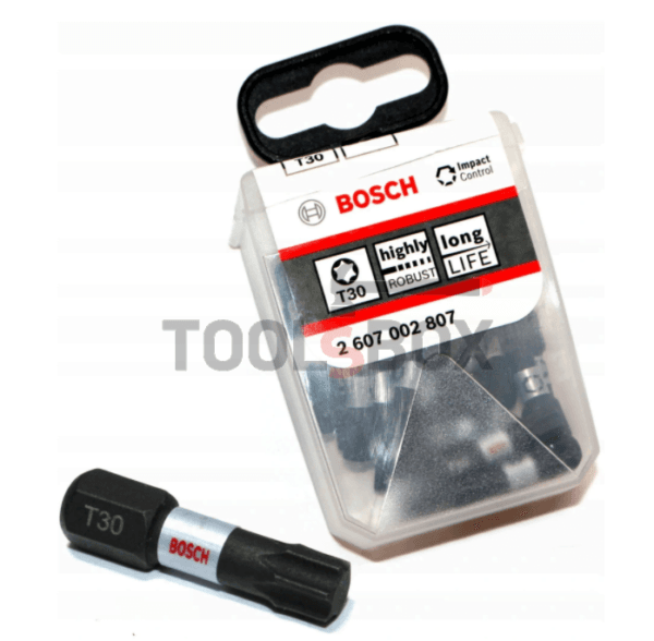 Накрайници Bosch 2607002807 TicTac Box Impact T30 25 mm, 25броя