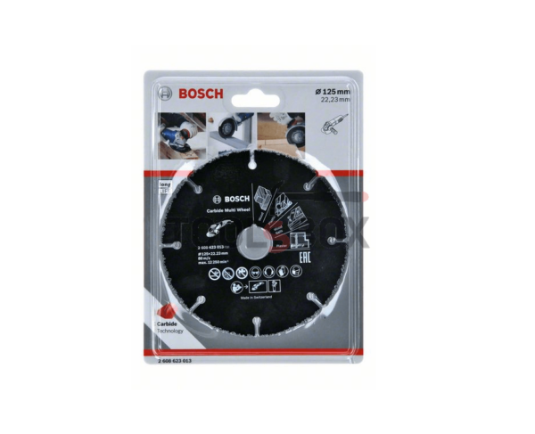 Диск за дърво и пластмаса Bosch ф125 mm: 1 mm; 22,23 mm / 2608623013