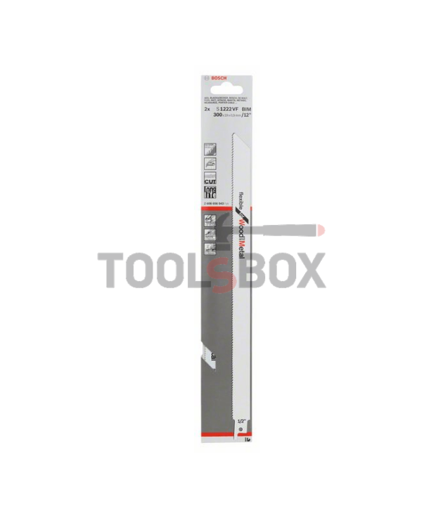 Нож за саблен трион за дърво и метал Bosch Flexible / 2608656043